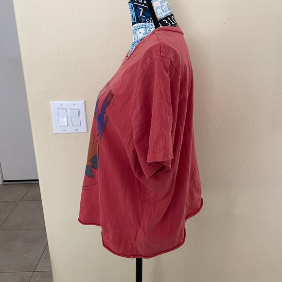 Beatles "Let It Be" Acid Wash Cotton Woman Crop Top in size 3X pre-owned Good - Picture 9 of 10